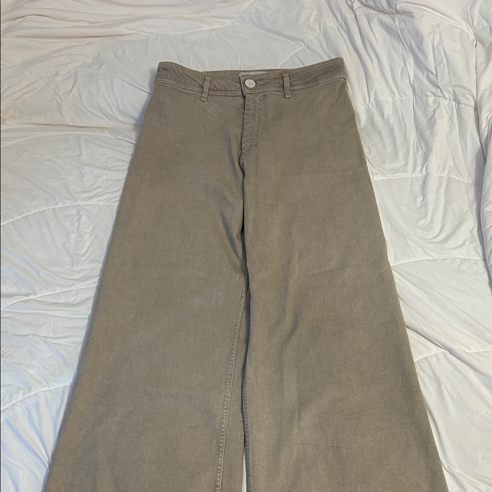 Women’s Wide-Leg Pants in Beige ZARA
